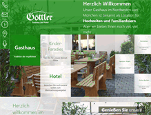 Tablet Screenshot of gasthaus-goettler.de